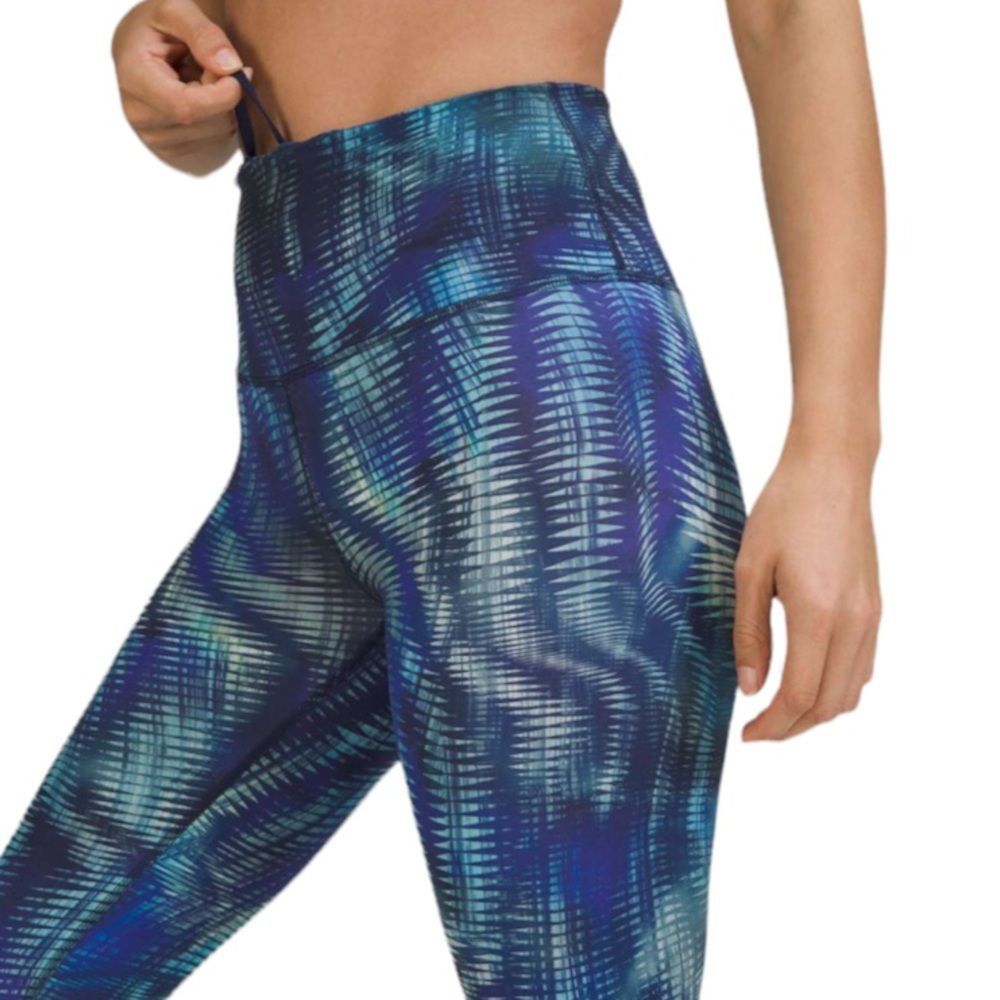NWT Lululemon Wunder Train High Rise Tight Leggings 25” Blue Everlux
